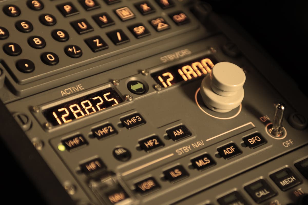 Aircraft radio stack communication panel